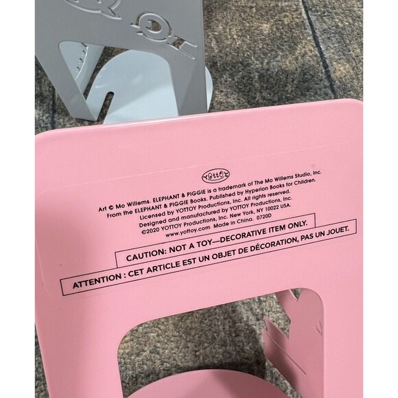 Elephant & Piggie Metal Bookends! Mo Willems Characters! - Picture 7 of 11
